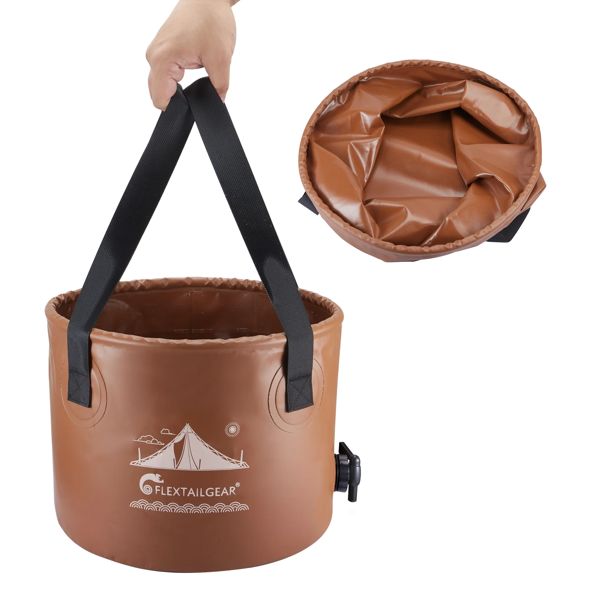 FLEX BUCKET - Foldable Waterproof Round Camping Bucket - Image 6