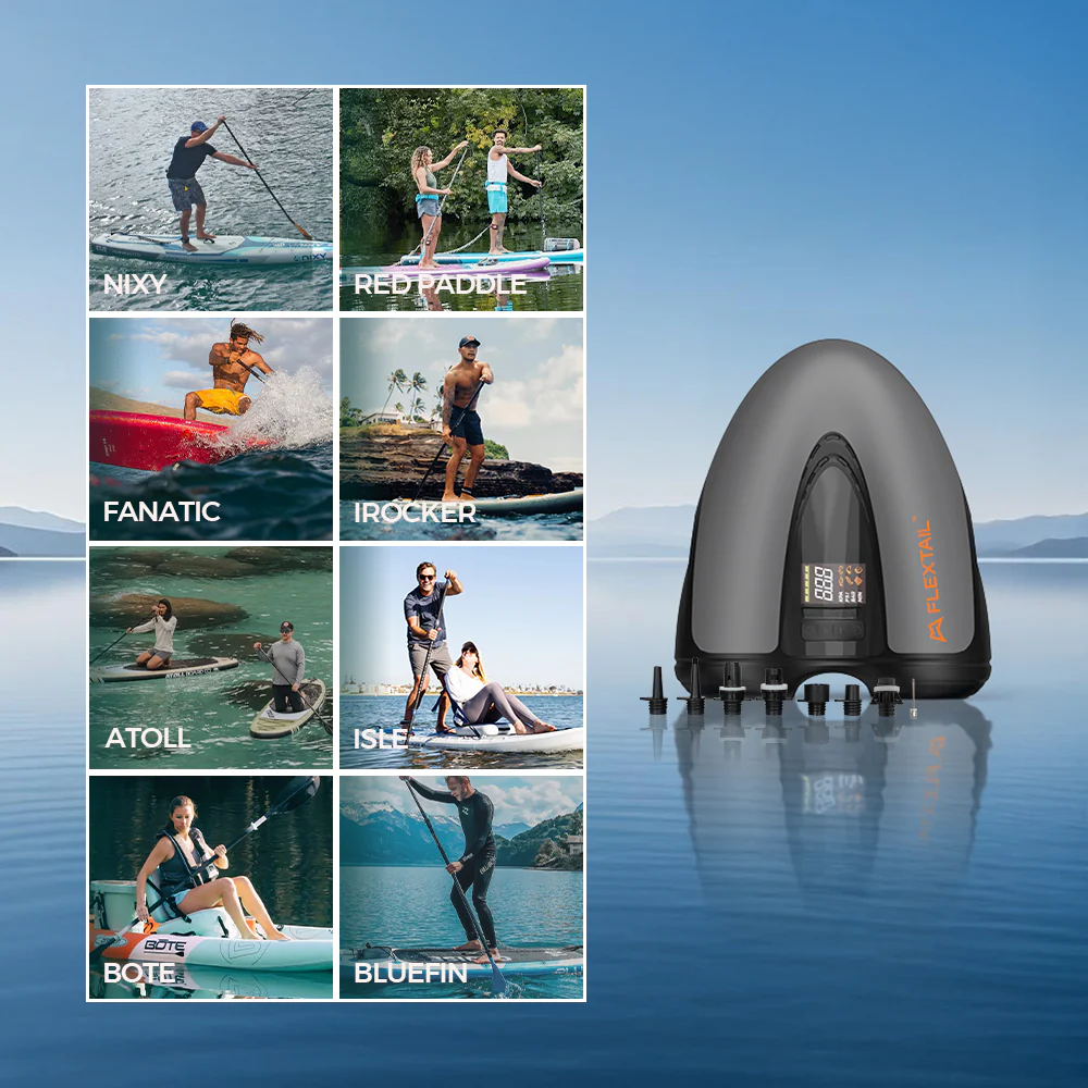 EVO SUP PUMP PRO -45PSI & 8000mAh Built-in Battery SUP & Tire Pump - Image 9