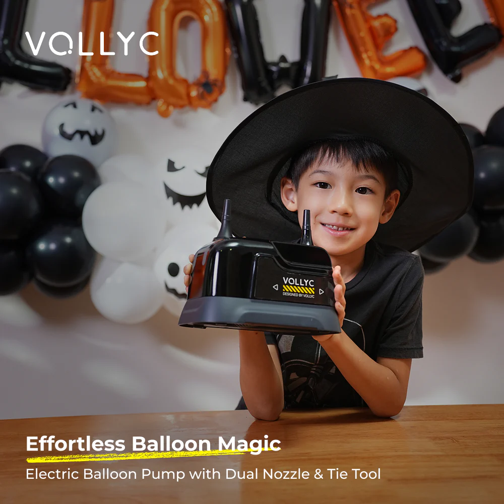 FLEXTAIL × VOLLYC EVO BALLOON PUMP - Electric Balloon Pump with Dual Nozzle & Tie Tool - Image 2
