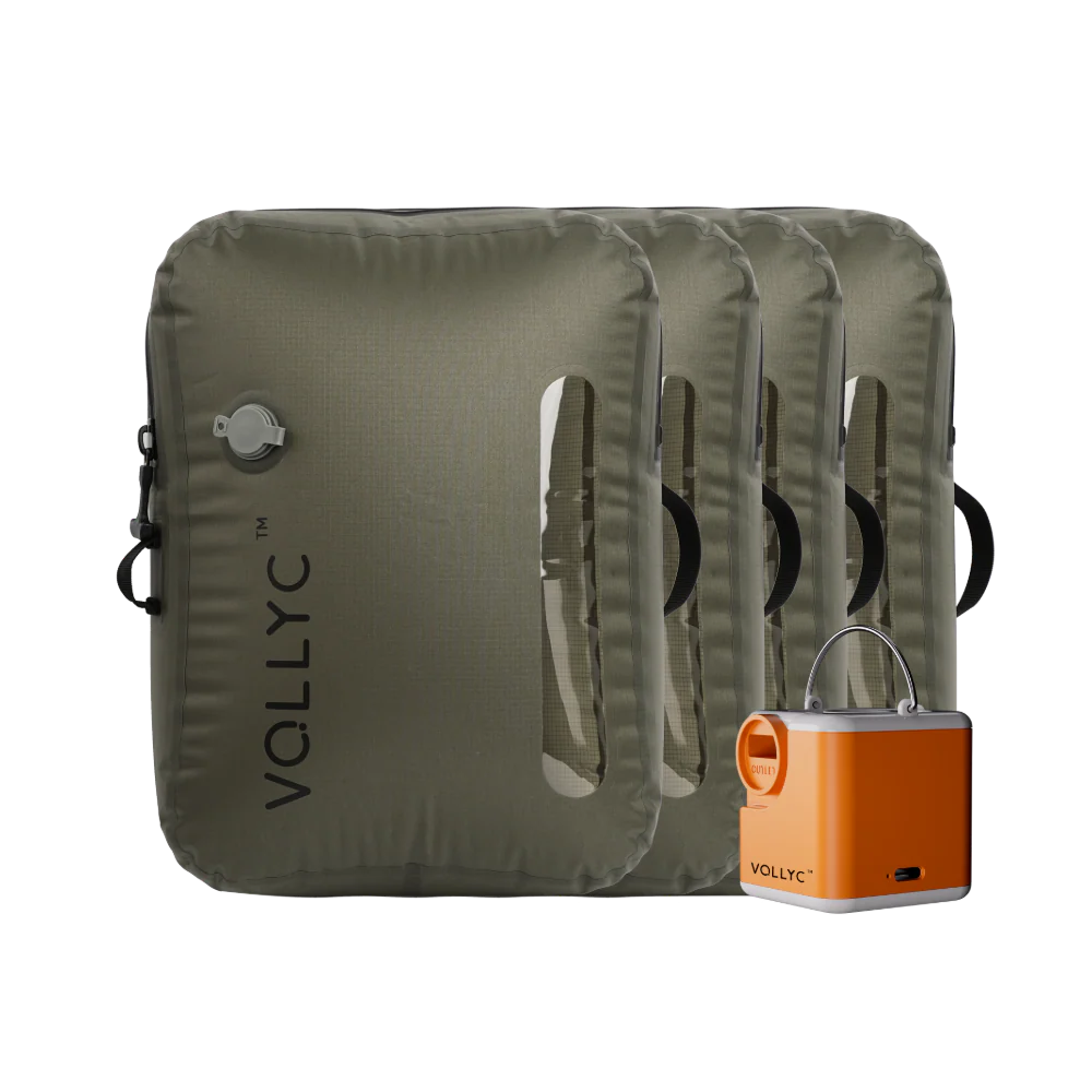 FLEXTAIL X VOLLYC EZY SET BUNDLE - 3 Size Travel Vacuum Pack For Luggage Space Saving - Image 19