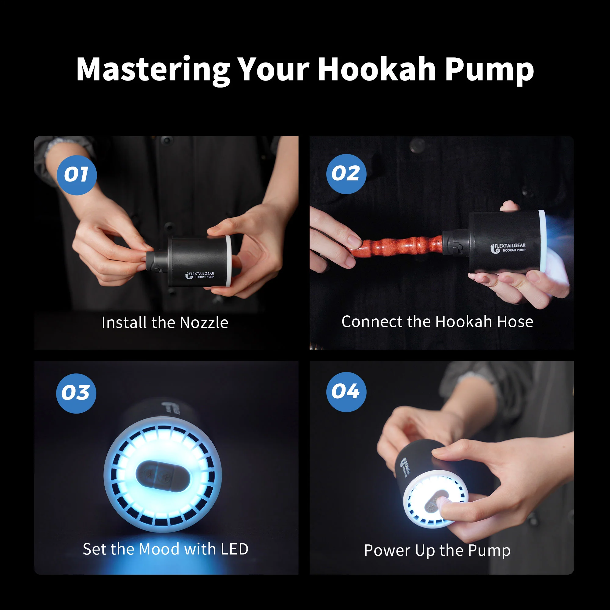 HOOKAH PUMP - Electric and Rechargeable Smoking Accessory - Image 5