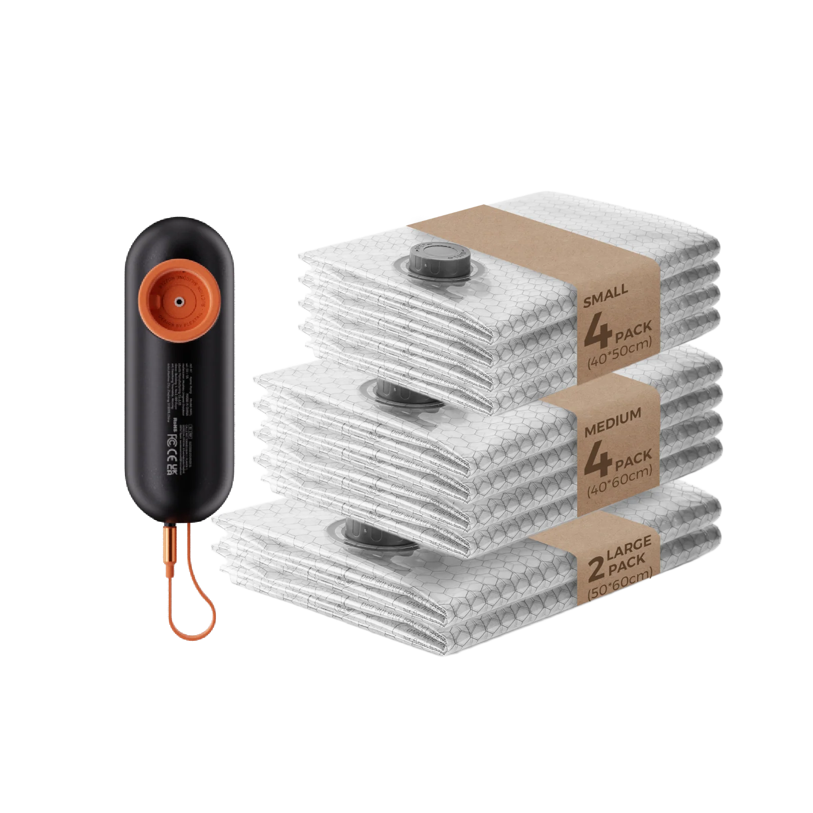 NANO BAG SET AT -55KPA VACUUM POWER The New Standard of Compression
