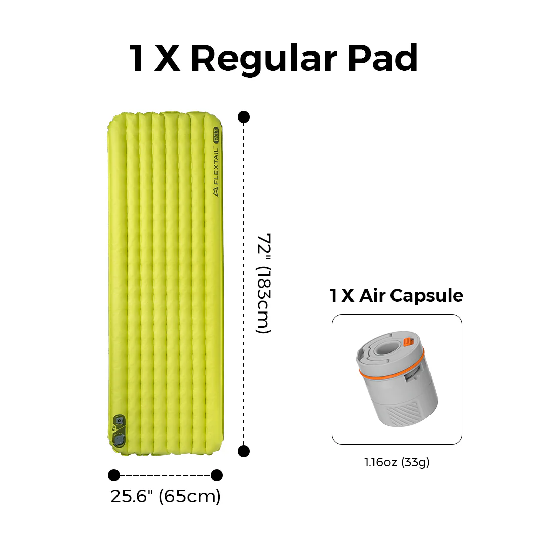 Tiny Sleeping Pad R03 - 3.5 R-Value 3 Season Sleeping Pad with Pump - Image 14