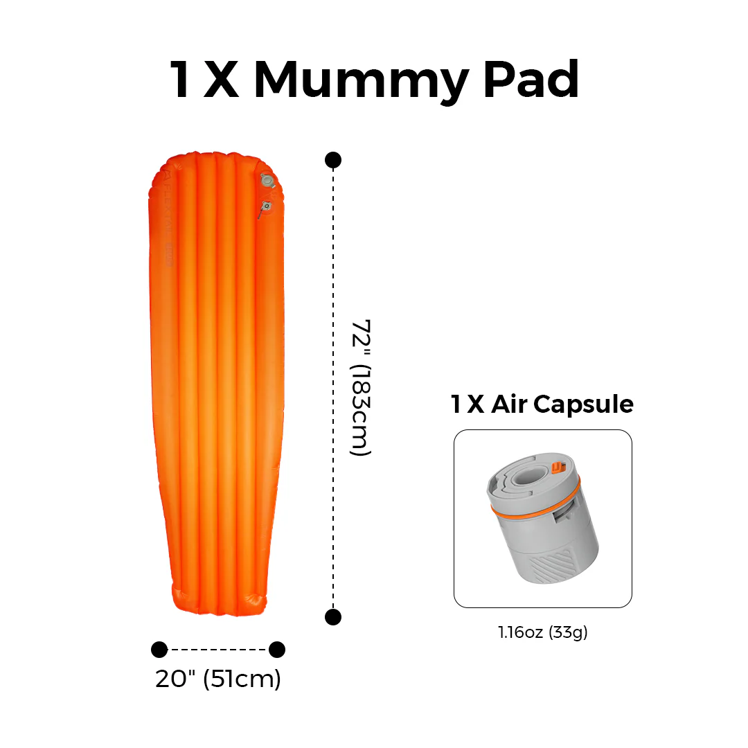 Tiny Sleeping Pad R05 AVS- 5.6 R-Value Lightweight Automatic Inflation Pad - Image 16