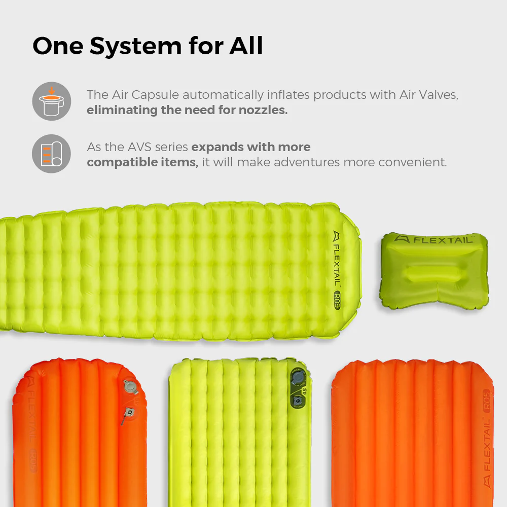 Tiny Sleeping Pad R09 AVS-World's Lightest 9.4 R-value Sleeping Pad with Automatic Inflation - Image 9