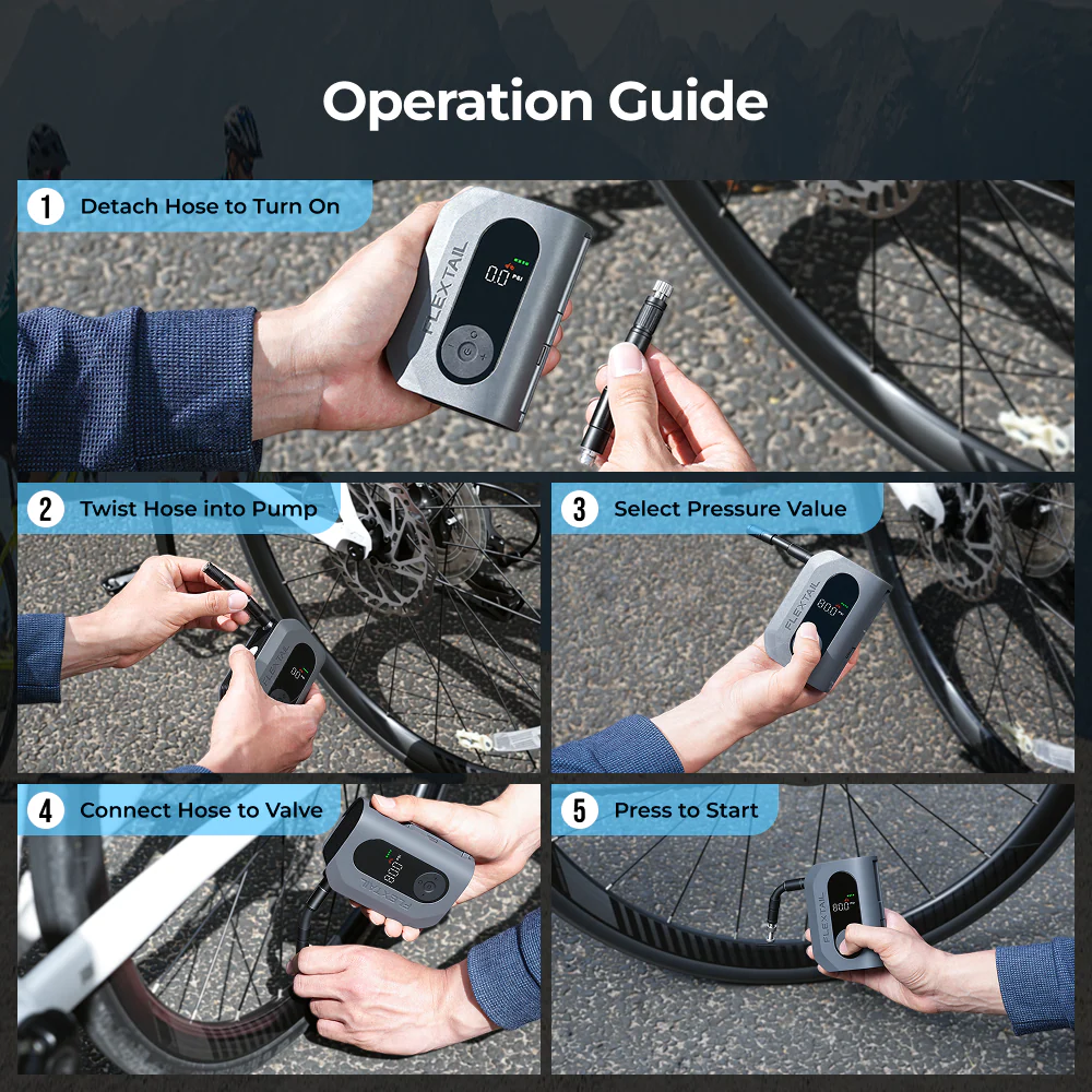 Tiny Tire Pump 600 - Pro Power in a Pocket-Sized Pump - Image 15