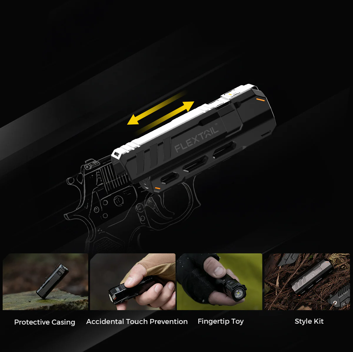 ZERO FLASHLIGHT 1200 - Ultra Light & Bright EDC Outdoor Flashlight - Image 7