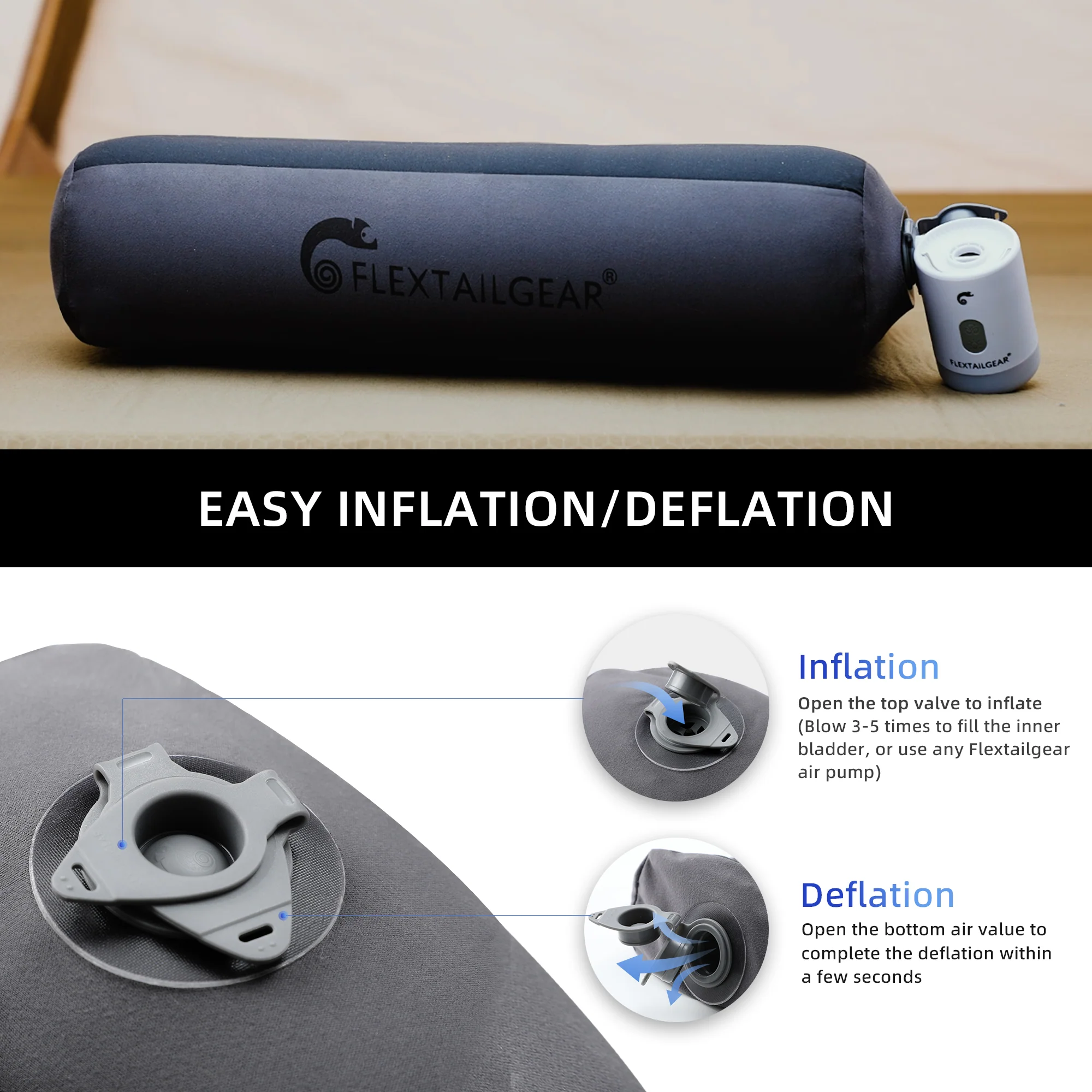 ZERO PILLOW - B Shape Inflatable Camping Air Pillow - Image 8