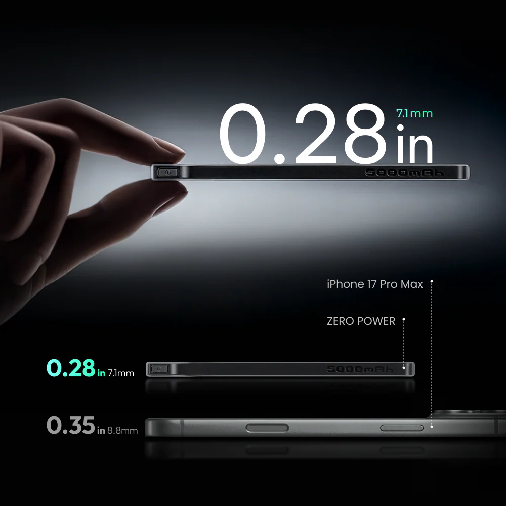 ZERO POWER 5,000C - The World's Lightest & Thinnest 5,000mAh Power Bank (85g) - Image 8