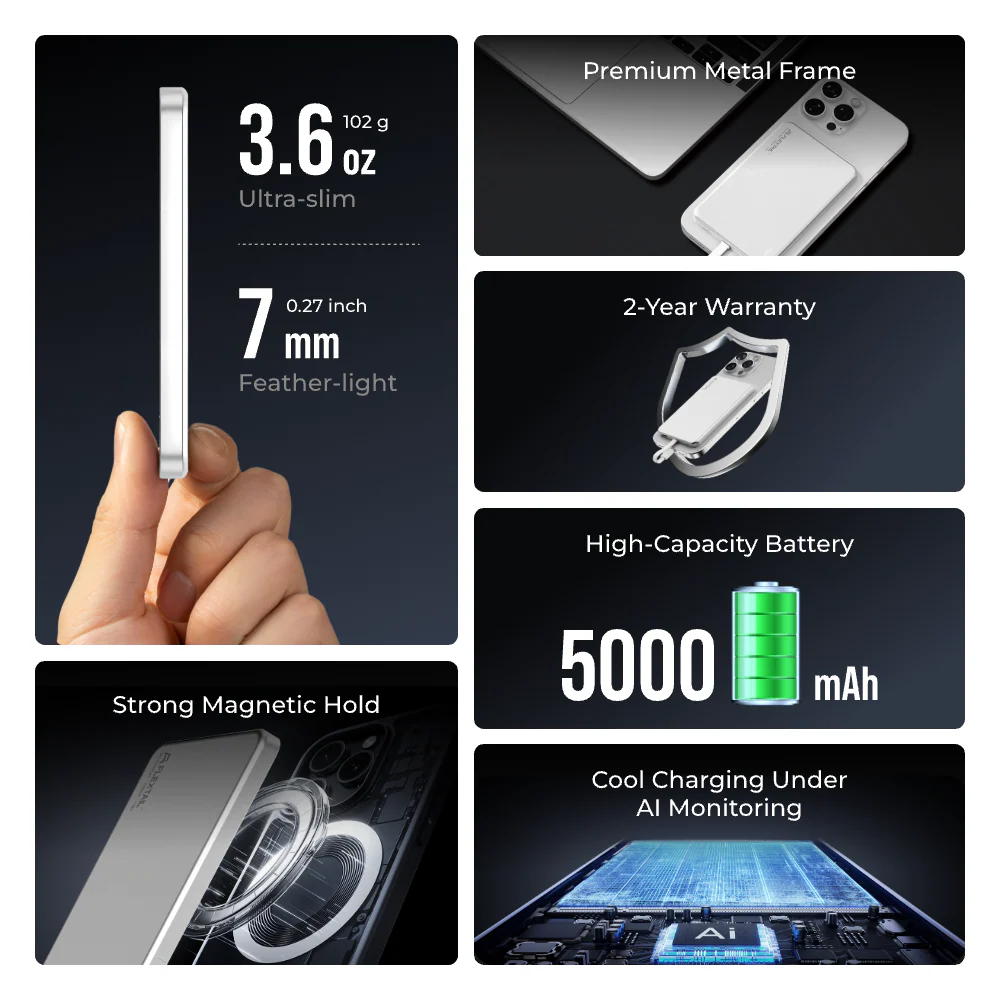 Zero Power Metal 5000M - World's Slimmest Power Bank - Image 3