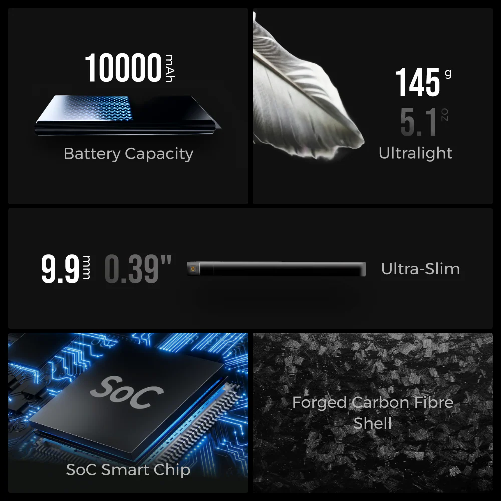 ZERO POWER 10,000C - The World's Lightest & Thinnest 10,000mAh Power Bank (145g, 22.5W) - Image 3